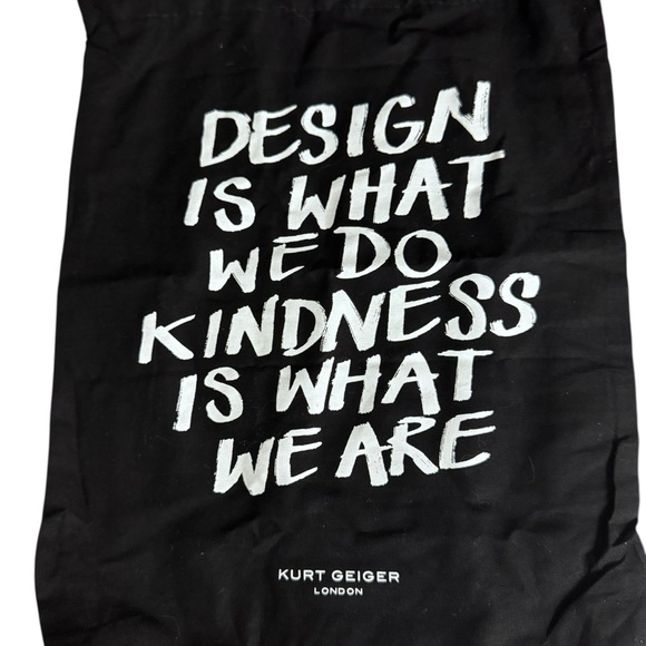 Kurt Geiger Black Quilted Mini Tote with Gold Chain Print💝 - Picture 10 of 10